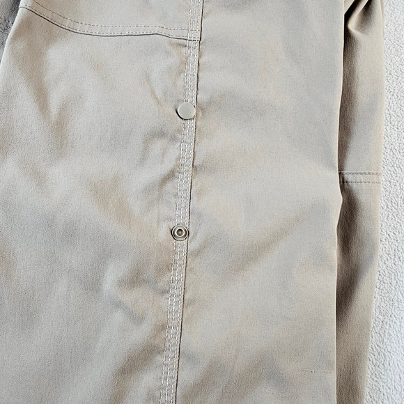 prAna Cargo Zion Pants Men's Size LrgX34L Khaki Button Outdoor Pockets Zip Hem - Picture 12 of 15
